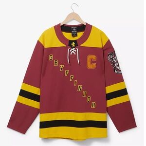 BoxLunch Harry Potter Gryffindor Long Sleeve Hockey Jersey Size XL NEW